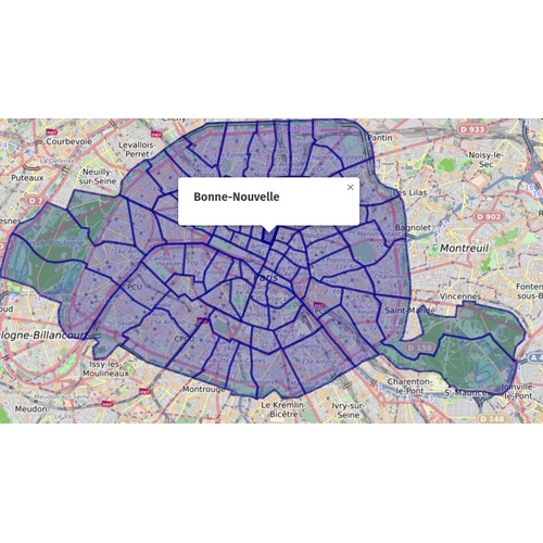 Carte Umap Des Quartiers De Paris Data Gouv Fr