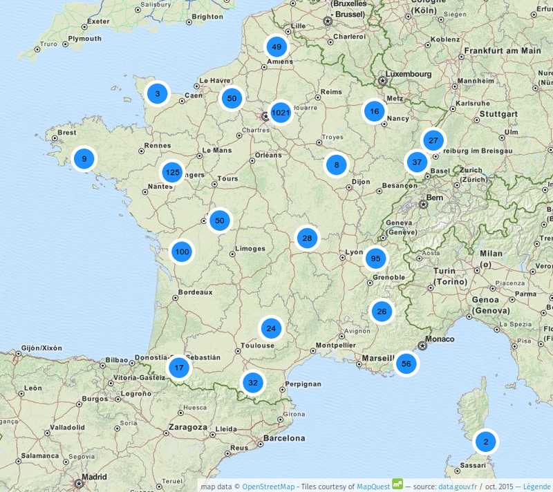 Carte Des Bornes De Recharge Zoe Carte De France