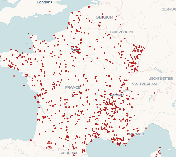 Liste des stations en open-data du réseau météorologique