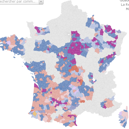 Élections départementales 2015 en svg et en live - 1er tour - data.gouv.fr