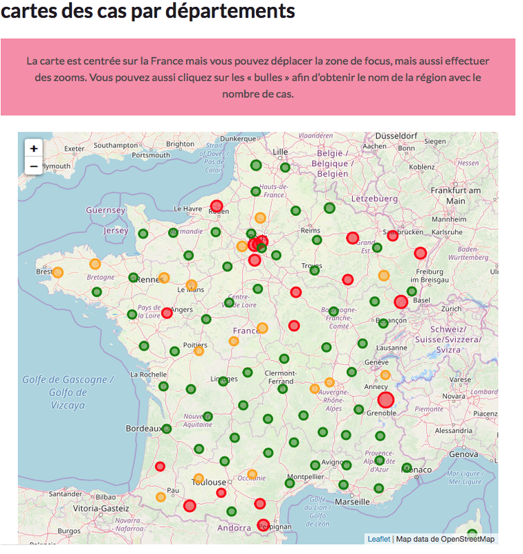 Donnees Cartographiques Concernant L Epidemie De Covid 19 Data Gouv Fr