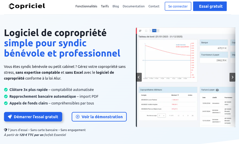 Copriciel - Logiciel de gestion de copropriétés en ligne
