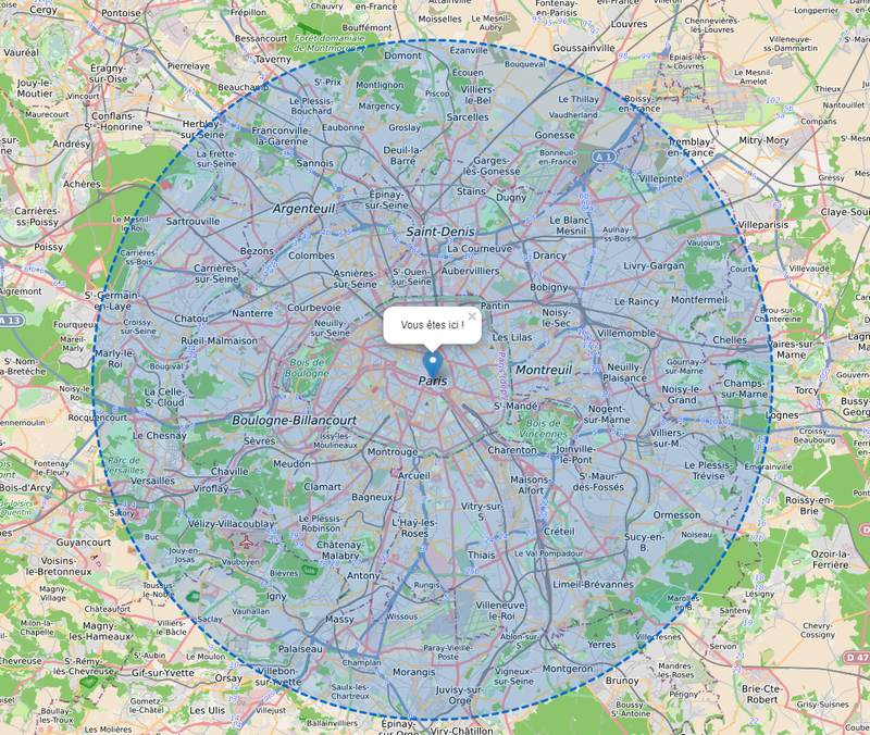 Carte Qui Calcule Le Rayon De Km Autour De Chez Moi Pour Le Confinement Data Gouv Fr