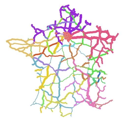 Réseau de transport routier national métropolitain data.gouv.fr