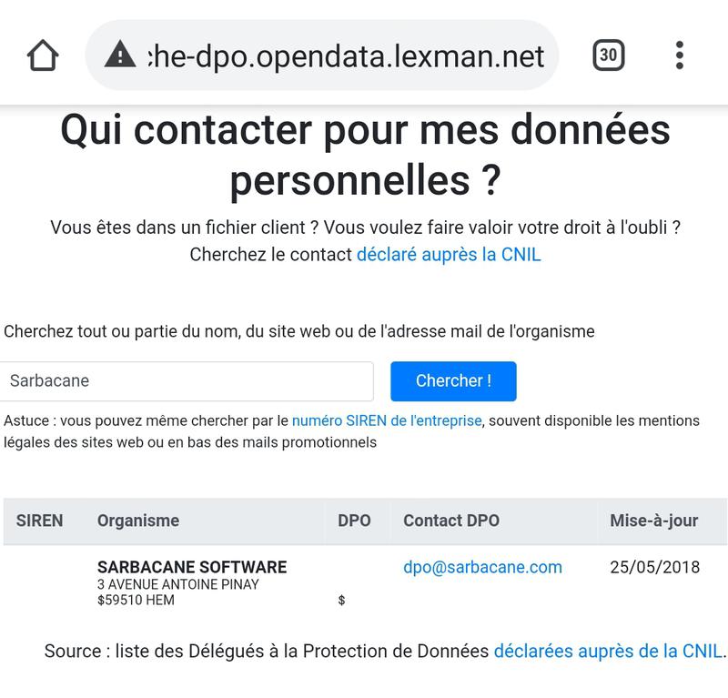 Chercher un DPO - data.gouv.fr