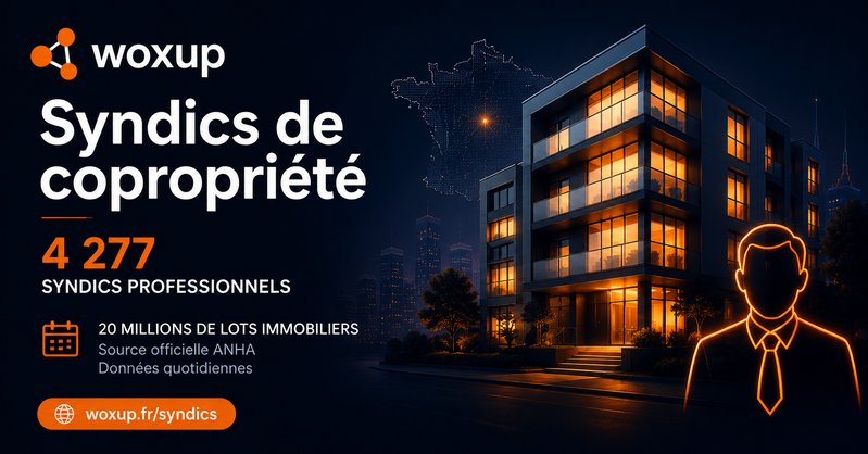 Woxup — Annuaire des syndics de copropriété professionnels (4 277 entreprises)