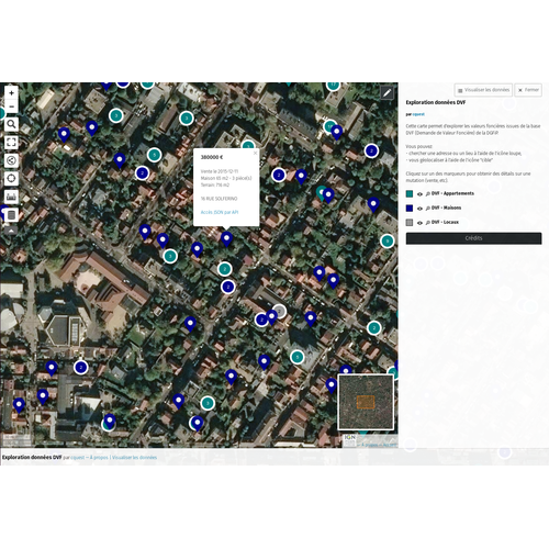 Carte D'exploration Des Données DVF - Data.gouv.fr