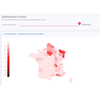Cartographie interactive des décès liés au Covid19 en France depuis le 18/03/2020